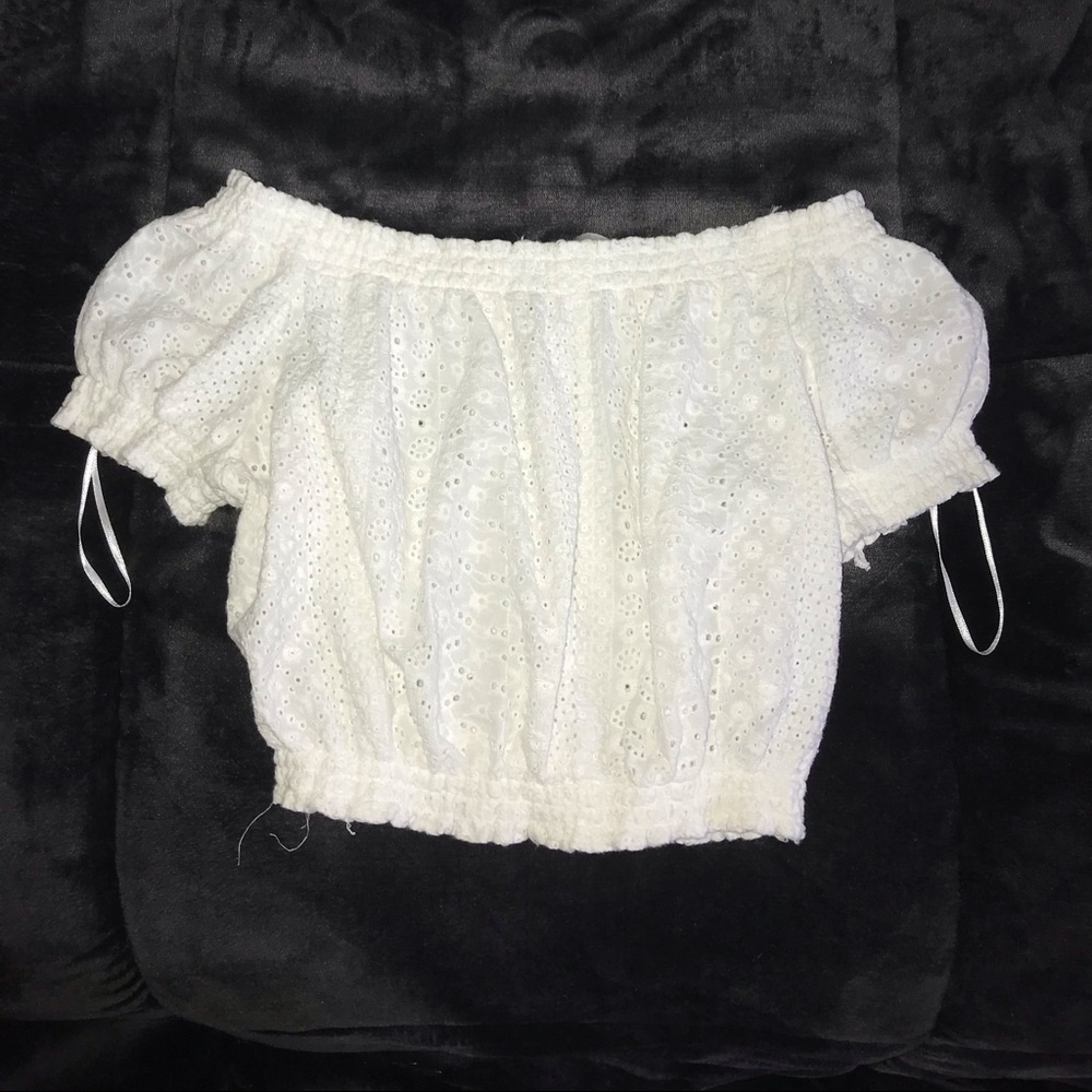 Off the shoulder crop top